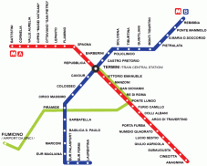 Plano del Metro de Roma